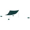 Toldo De Playa | Toldo Exterior | Toldo Parasol Con Anclas De Arena Verde 304x300 Cm Cfw800328