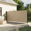 Toldo Lateral | Toldo Exterior | Toldo Parasol Retráctil Beige 160x500 Cm Cfw800494