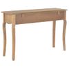 Mesa Consola | Mesa De Entrada | Mesa Auxiliar Con 2 Cajones De Madera Maciza De Pino 120x35x76cm Cfw771530