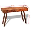 Mesa Consola | Mesa De Entrada | Mesa Auxiliar Con 3 Cajones Madera Maciza Sheesham 76 Cm Cfw771535