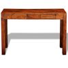 Mesa Consola | Mesa De Entrada | Mesa Auxiliar Con 3 Cajones Madera Maciza Sheesham 80 Cm Cfw771536