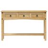 Mesa Consola | Mesa De Entrada | Mesa Auxiliar Corona Madera Maciza De Pino 114x34,5x73 Cm Cfw771569