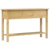 Mesa Consola | Mesa De Entrada | Mesa Auxiliar Corona Madera Maciza De Pino 114x34,5x73 Cm Cfw771569