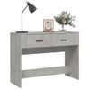 Mesa Consola | Mesa De Entrada | Mesa Auxiliar De Madera Contrachapada Gris Hormigón 100x39x75 Cm Cfw771593