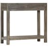 Mesa Consola | Mesa De Entrada | Mesa Auxiliar De Madera Maciza De Mango Gris 86x30x76 Cm Cfw771646