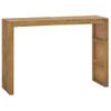 Mesa Consola | Mesa De Entrada | Mesa Auxiliar De Madera Maciza De Teca 110x35x75 Cm Cfw771702