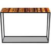 Mesa Consola | Mesa De Entrada | Mesa Auxiliar De Madera Maciza Reciclada 110x35x76 Cm Cfw771707