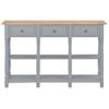 Mesa Consola | Mesa De Entrada | Mesa Auxiliar De Mdf Gris 120x30x76 Cm Cfw771721