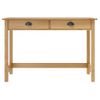 Mesa Consola | Mesa De Entrada | Mesa Auxiliar Hill Con 2 Cajones Madera Pino 110x45x74 Cm Cfw771773