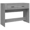 Mesa Consola | Mesa De Entrada | Mesa Auxiliar Madera Contrachapada Gris Sonoma 100x39x75 Cm Cfw771778