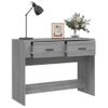 Mesa Consola | Mesa De Entrada | Mesa Auxiliar Madera Contrachapada Gris Sonoma 100x39x75 Cm Cfw771778