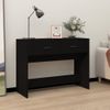 Mesa Consola | Mesa De Entrada | Mesa Auxiliar Madera Contrachapada Negro 100x39x75 Cm Cfw771783