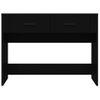 Mesa Consola | Mesa De Entrada | Mesa Auxiliar Madera Contrachapada Negro 100x39x75 Cm Cfw771783