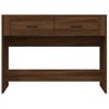 Mesa Consola | Mesa De Entrada | Mesa Auxiliar Madera Contrachapada Roble Marrón 100x39x75 Cm Cfw771792