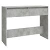 Mesa Consola | Mesa De Entrada | Mesa Auxiliar Madera De Ingeniería Gris Hormigón 100x35x76,5 Cm Cfw771810