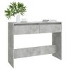 Mesa Consola | Mesa De Entrada | Mesa Auxiliar Madera De Ingeniería Gris Hormigón 100x35x76,5 Cm Cfw771810