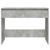 Mesa Consola | Mesa De Entrada | Mesa Auxiliar Madera De Ingeniería Gris Hormigón 100x35x76,5 Cm Cfw771810