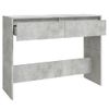 Mesa Consola | Mesa De Entrada | Mesa Auxiliar Madera De Ingeniería Gris Hormigón 100x35x76,5 Cm Cfw771810