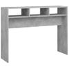 Mesa Consola | Mesa De Entrada | Mesa Auxiliar Madera De Ingeniería Gris Hormigón 105x30x80 Cm Cfw771811