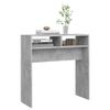 Mesa Consola | Mesa De Entrada | Mesa Auxiliar Madera De Ingeniería Gris Hormigón 78x30x80 Cm Cfw771812