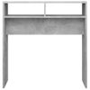 Mesa Consola | Mesa De Entrada | Mesa Auxiliar Madera De Ingeniería Gris Hormigón 78x30x80 Cm Cfw771812