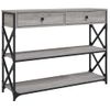 Mesa Consola | Mesa De Entrada | Mesa Auxiliar Madera De Ingeniería Gris Sonoma 100x28x75 Cm Cfw771816