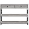 Mesa Consola | Mesa De Entrada | Mesa Auxiliar Madera De Ingeniería Gris Sonoma 100x28x75 Cm Cfw771816