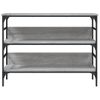 Mesa Consola | Mesa De Entrada | Mesa Auxiliar Madera De Ingeniería Gris Sonoma 100x32x75 Cm Cfw771823