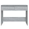 Mesa Consola | Mesa De Entrada | Mesa Auxiliar Madera De Ingeniería Gris Sonoma 100x35x76,5 Cm Cfw771830