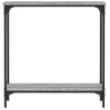 Mesa Consola | Mesa De Entrada | Mesa Auxiliar Madera De Ingeniería Gris Sonoma 75x22,5x75 Cm Cfw771853