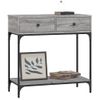 Mesa Consola | Mesa De Entrada | Mesa Auxiliar Madera De Ingeniería Gris Sonoma 75x34,5x75 Cm Cfw771862