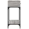 Mesa Consola | Mesa De Entrada | Mesa Auxiliar Madera De Ingeniería Gris Sonoma 75x34,5x75 Cm Cfw771862