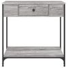 Mesa Consola | Mesa De Entrada | Mesa Auxiliar Madera De Ingeniería Gris Sonoma 75x34,5x75 Cm Cfw771863