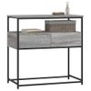 Mesa Consola | Mesa De Entrada | Mesa Auxiliar Madera De Ingeniería Gris Sonoma 75x40x75 Cm Cfw771866