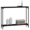 Mesa Consola | Mesa De Entrada | Mesa Auxiliar Madera De Ingeniería Negra 100x22,5x75 Cm Cfw771929