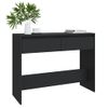 Mesa Consola | Mesa De Entrada | Mesa Auxiliar Madera De Ingeniería Negra 100x35x76,5 Cm Cfw771942