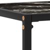 Mesa Consola | Mesa De Entrada | Mesa Auxiliar Vidrio Templado Negro 80x35x75 Cm Cfw772174