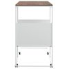 Mesa Auxiliar | Mesita Auxiliar | Mesa De Café Con Ruedas Contrachapado Blanco 55x36x63,5 Cm Cfw771142