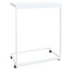 Mesa Auxiliar | Mesita Auxiliar | Mesa De Café Con Ruedas De Contrachapado Blanco 55x35x70 Cm Cfw771146