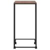 Mesa Auxiliar | Mesita Auxiliar | Mesa De Café Con Ruedas De Contrachapado Negro 40x30x63,5 Cm Cfw771147