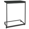 Mesa Auxiliar | Mesita Auxiliar | Mesa De Café Con Ruedas De Contrachapado Negro 55x35x70 Cm Cfw771149