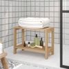 Mesa Auxiliar | Mesita Auxiliar | Mesa De Café De Baño Madera Maciza De Teca 60x30x45 Cm Cfw771160