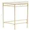 Mesa Auxiliar | Mesita Auxiliar | Mesa De Café De Estilo Vintage Metal 87x34x73 Cm Dorada Cfw771161