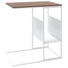 Mesa Auxiliar | Mesita Auxiliar | Mesa De Café De Madera Contrachapada Blanca 55x36x59,5 Cm Cfw771163