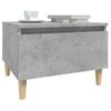 Mesa Auxiliar | Mesita Auxiliar | Mesa De Café De Madera Contrachapada Gris Hormigón 50x46x35 Cm Cfw771194