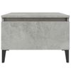 Mesa Auxiliar | Mesita Auxiliar | Mesa De Café De Madera Contrachapada Gris Hormigón 50x46x35 Cm Cfw771195