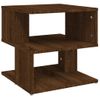 Mesa Auxiliar | Mesita Auxiliar | Mesa De Café De Madera Contrachapada Marrón Roble 40x40x40 Cm Cfw771204