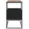 Mesa Auxiliar | Mesita Auxiliar | Mesa De Café De Madera Contrachapada Negro 55x36x59,5 Cm Cfw771228