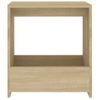 Mesa Auxiliar | Mesita Auxiliar | Mesa De Café De Madera Contrachapada Roble Sonoma 50x26x50 Cm Cfw771234