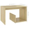 Mesa Auxiliar | Mesita Auxiliar | Mesa De Café De Madera Contrachapada Roble Sonoma 59x36x38 Cm Cfw771236